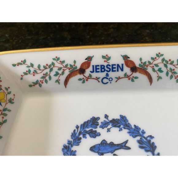 Commemorative Jebsen & Co. 7 1/2" Rectangular Small Bowl, 1895-1995 - Picture 3 of 8